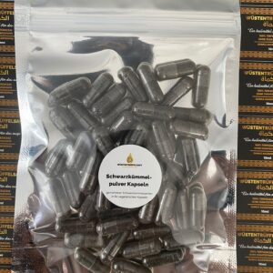 Zwarte komijnzaad poeder capsules - in 60 vegan capsules